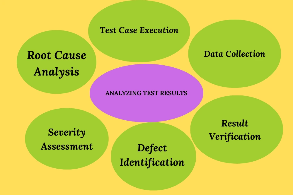 analyzing the test results