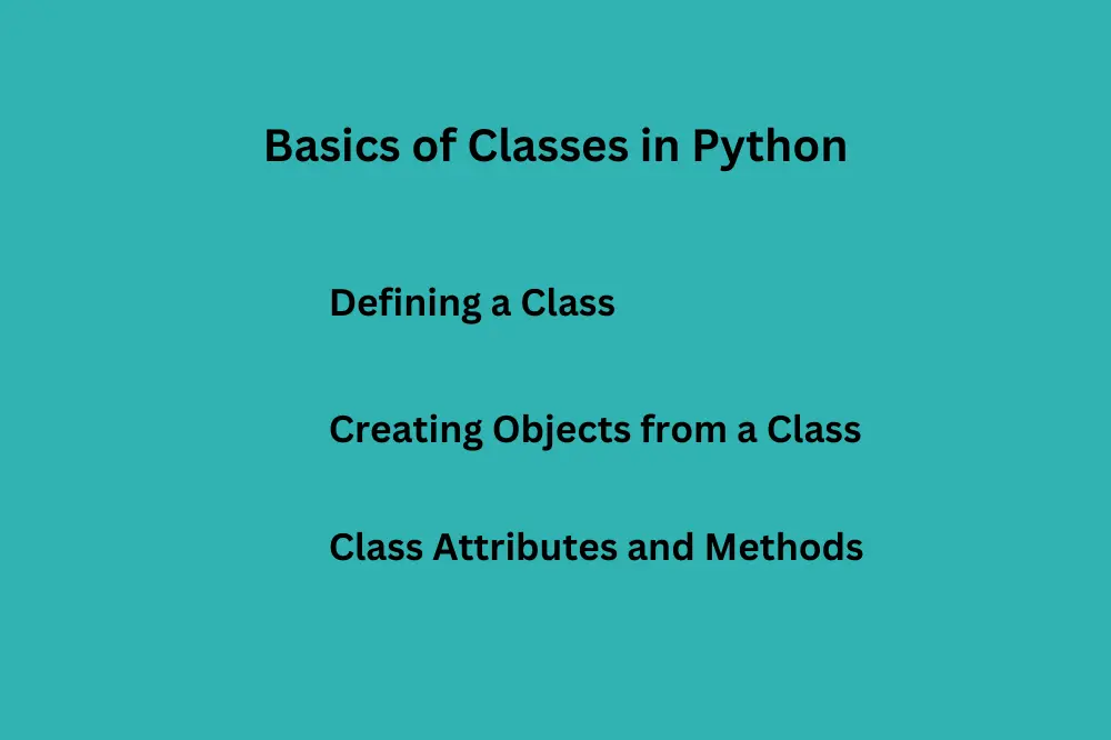 Basics of classes of python